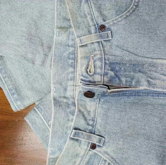 VINTAGE NWT 90s Lee Riders Regular fit straight leg light blue 34x34 - Picture 7 of 7